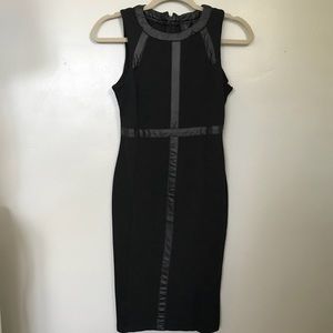 Black knee length Kardashian Dress.